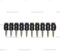 1000x Clous en bande 22mm - pour Hilti BX3