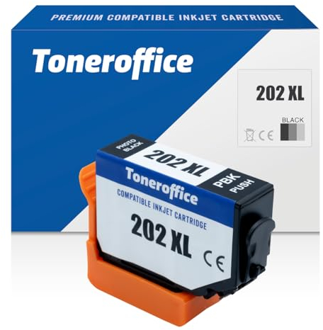 202 Druckerpatrone XL für Epson 202 XL Druckerpatronen Foto Black Kompatibel für Drucker Epson Expression Premium XP-6000 XP-6005 XP-6100 XP-6105 (ca. 550 Seiten)