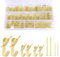 164 Pezzi Ganci per Quadri Chiodi per Quadri Muro Kit Ganci Per Quadri Muro Ganci Con Chiodi Kit per Appendere Quadri Appendi Quadri per la Casa I'ufficio Appendere Foto Specchi Decorazioni Oro
