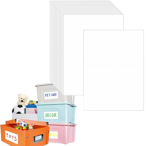 Reißfeste Etiketten, wasserdicht, ölbeständig, selbstklebend, aus Stoff, Etiketten für Küchenabfälle, Aufbewahrung, Domest