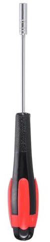 sourcing map Metric Nut Driver 3.5mm Dia 75mm Shank Non-Magnetic 6 Point Hex Socket Screwdriver with Non-Slip Handle for Tightening and Loosening Fasteners