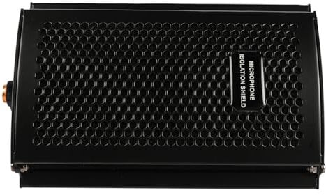 Sarini Schermo Isolante per Microfono Professionale - Riflettore in Schiuma fonoassorbente su 3 Lati, Schermo Acustico per Registrazione in Studio, assorbitore Acustico Pieghevole