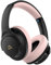 1Mii Y8+ Casque Bluetooth sans Fil à Réduction de Bruit Active Hybride, Son LDAC Hi-Res Audio, 75H d'Autonomie, EQ in App, Confortable et Pliable Casque Over-Ear - Noir Rose