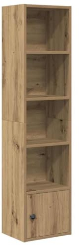 vidaXL Bücherregal Artisan-Eiche 31x24x127 cm Holzwerkstoff