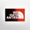 We Hate Antifa Aufkleber 50 Stück, 8,5 cm Anti Linke Kommunisten Sozialisten