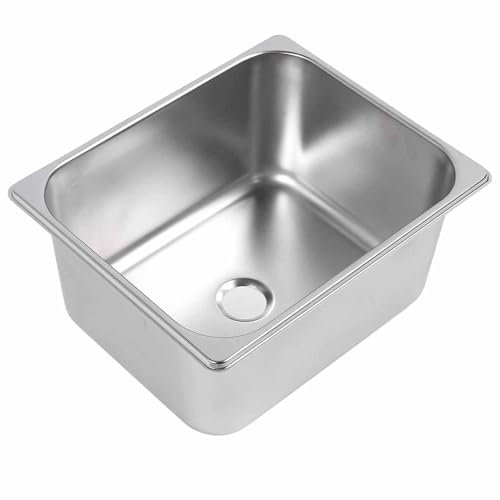 RV-Spüle aus Edelstahl, Unterbau-Spüle für Kleine Bar, 11 L Fassungsvermögen, Spüle für Küche, Wohnmobil, Boot, Spüle aus Edelstahl 304 mit Spülbecken-Ablaufgarnitur,