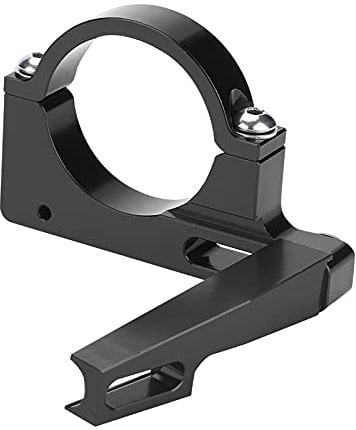 Bicycle Front Derailleur Clamp, Aluminum Alloy Foldable Lightweight Bike Front Derailleur Clamp Adapter for Mountain Bike Road Bicycle (Black)