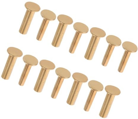 DONFAMDS 7 Paar Biege Nieten Messer Machen Griff Stifte Messergriff Griff Bolzen Nieten Schraubenverschluss DIY -material Für Cashly Nieterersatz