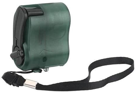 USB Handkurbel Ladegerät, Tragbare Handkurbel Power USB Ladegerät, Handkurbel USB Dynamo Ladegerät, Handy Ladegerät für Outdoor Wandern Camping (Grün 1PCS)