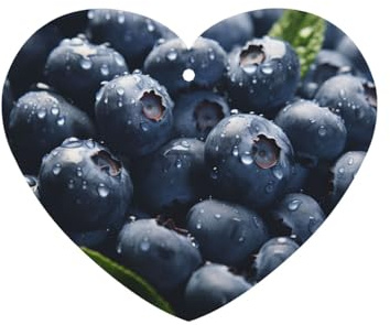 Delicious Blueberry Auto-Lufterfrischer-Karten 4 Stück, langlebige Auto-Lufterfrischer, Geschenke für Männer und Frauen, Auto-Aromatherapie-Tabletten zum Aufhängen, Duftkarte, Rückspiegel-Anhänger