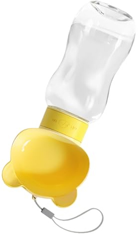 Erconsso Dispensador De Agua para Perros Portátil - Dispensador De Agua Portátil para Mascotas - Recipiente con Cuenco Antifugas para Exterior,Uso En Exteriores