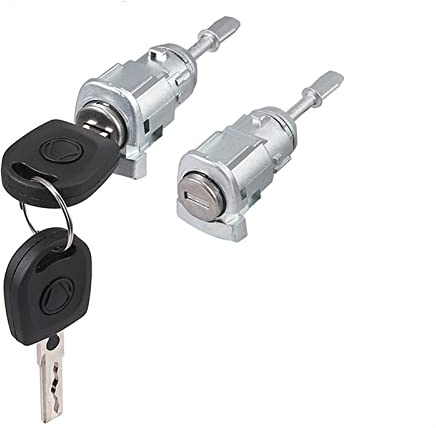 Cylindre de Serrure de Porte Gauche/Droite pour VW Golf 4 IV Mk4, Bora A6, Skoda Fabia et Polo (1997-2003) 604837167/168