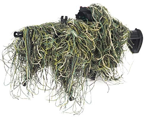 GUGULUZA 3D Rifle Gun Wraps Cover Use Elastic Strap for Camouflage Forest Hunting Ghillie Suit