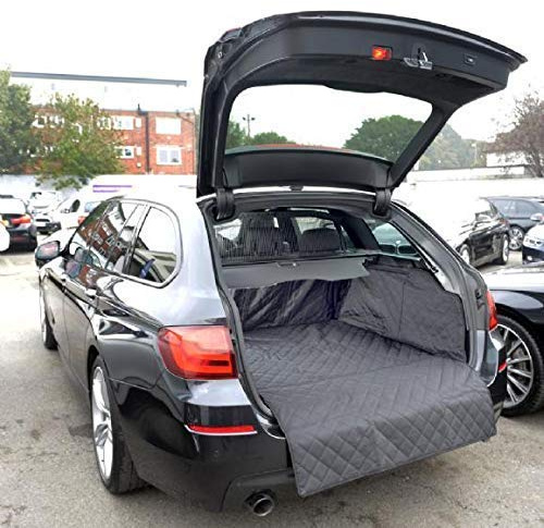 To Fit BMW 5 Series Touring F11 Boot Liner 2010-2017 | Tailored Quilted Boot Protector, Full Boot Coverage, Waterproof & Durable, All Weather, Black