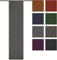 Rollmayer Blickdicht Leinenoptik Schiebevorhang/Flächenvorhang inkl. Beschwerungsstange im 60x245CM Melange (Aschgrau 20, Klettband) Schiebepaneele Schiebegardine Vorhang Raumteiler