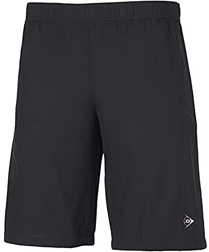 DUNLOP Herren Sport Tennis Kurze Sporthose – Club Line, Woven Short, Schwarz