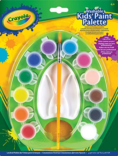 CRAYOLA - Palette de peinture lavable réutilisable - Loisir créatif - peintures et accessoires - à partir de 4 ans - Jeu de coloriage et dessin