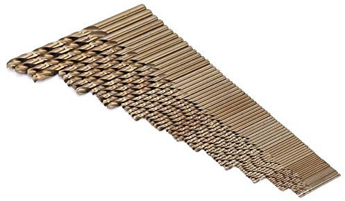Cobalt Drill Bit Set, 74pc 1.0-8.0mm M35 Cobalt Drill Bit Set High Hardness HSS-CO Combination Tools Twist Drills Bit Stable Performance Durable Long Service Life