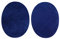 celloexpress Iron on/Sew on Faux Suede Elbow Patch (Blue, 2 Pairs)