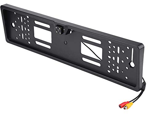 Car Rear View Parking Reversing Camera, Rear Number Plate Parking Camera License Frame Rear View Camera 4 IR LED 170° Wide Angle Car Reverse Backup Night Vision Camera