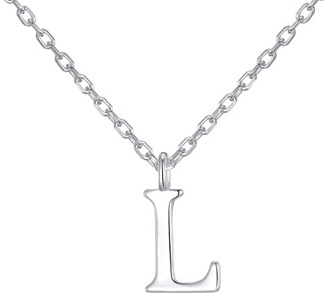 Philip Jones Sterling Silver Initial L Necklace