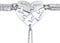 5 Name Necklace Pesronalised Heart Pendant for Women Girls Mum Custom Jewelry Gifts