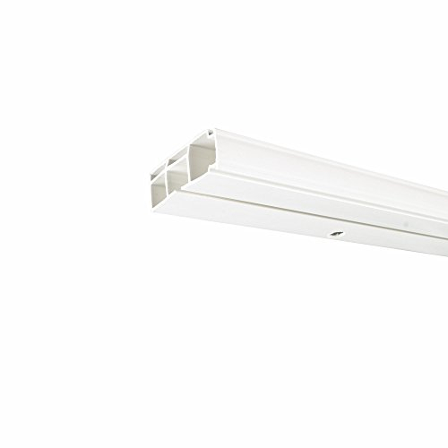 ourdeco® Vorhangschiene, Gardinenschiene weiß, 150 cm, 1-läufig