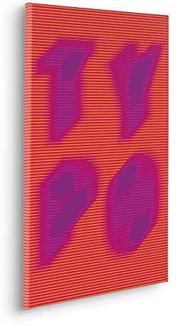 Komar Keilrahmenbild im Echtholzrahmen - Blurry Night - Größe 40 x 60 cm - Wandbild, Kunstdruck, Wanddekoration, Design, Wohnzimmer, Schlafzimmer