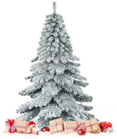 RELAX4LIFE Albero Natalizio Artificiale, Albero di Natale in Materiale Inodore e Sicuro, Albero Decorativo Finto per Natale con Aspetto Realistico e Struttura Resistente (180cm/8.8kg)