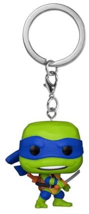 Funko Pop! Keychain: Teenage Mutant Ninja Turtles - (Teenage Mutant Ninja Turtles (TMNT)) - Leonardo - Les Tortues Ninja - Mini-Figurine en Vinyle à Collectionner Porte-clés Fantaisie - Movies Fans