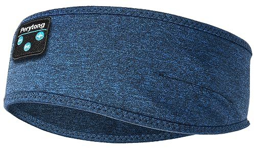 Perytong Sleep Headphones, Headband Headphones 10Hrs Bluetooth Headband with Soft Cozy Earbuds Comfortable Sleeping Headphones for Side Sleepers, Sleep & Lounge Gift Idea for Women Men