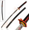 Demon Slayer Katana – Kamado Tanjiro Katana Neues Schwert, Stahl Nichirin Schwert 102,5cm, Fire Breath, Kimetsu no Yaiba, Demon Slayer Schwert für Tanjiro Cosplay
