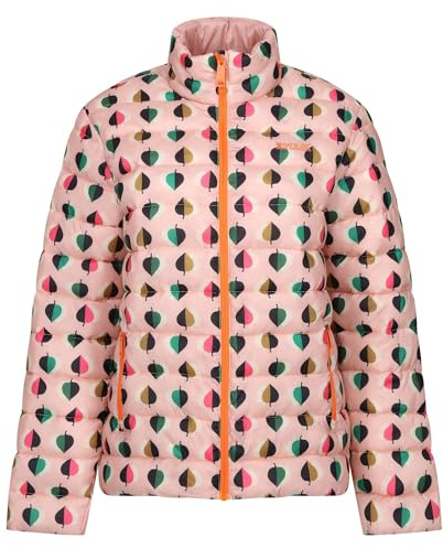 Orla Printed Baffled Jacket Tiny Elm Pink 12, rose