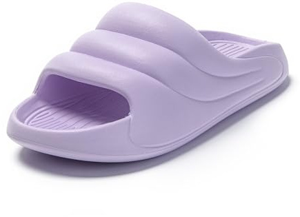 JOMIX Badelatschen Damen Sommer Slides Weich Schlappen Gummi Slippers rutschfest Pool Badeschlappen Strand Schwimmen Sandalen Pantoletten Indoor Outdoor
