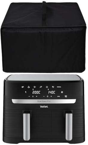 Amerbtech - Funda para freidora de aire resistente al calor, resistente al agua y al polvo, funda protectora para Moulinex Easy Fry Dual Freidora de aire sin aceite EZ901820