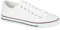 Womens Ladies Gym Trainers Canvas Shoes Plimsolls Casual Flat Lace Up Pumps Size All White 4