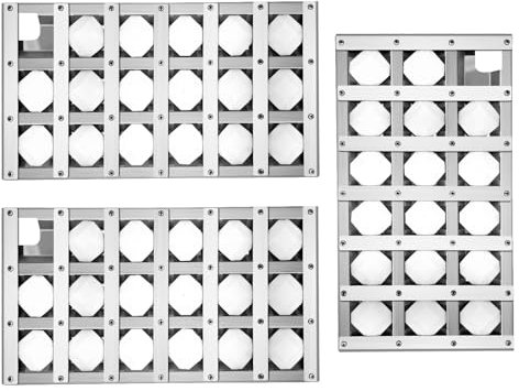 NEURARC 80543 90189 Brikettschale für Lynx Grill-Ersatzteile, 3 Stück Heizplatten, Zeltschutz für Lynx L36, L42, L54 Grillteile mit Keramikstäben