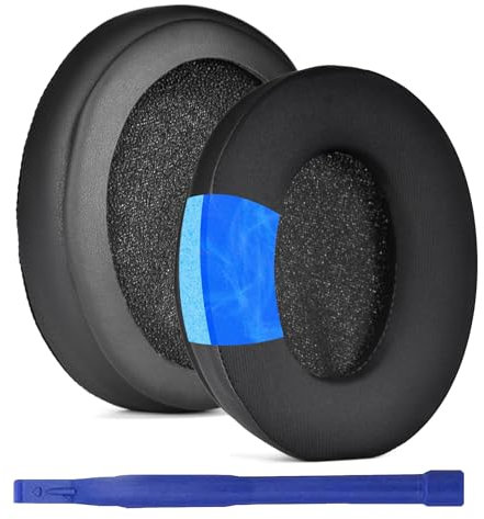 umvowuxa Cuscinetti auricolari di ricambio compatibili con cuffie Sony WH-CH700N/WH-CH710N/WH-CH720N/WH-XB900N/WH-RF400&MDR-ZX780/MDR-ZX770/MDR-10R, in morbida pelle proteica (gel/nero)