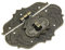 QUARKZMAN Antike Verschlüsse Embossing Latch Haspe Vintage Antik-Verschlüsse Dekorative Haken Beschläge für Vorhänge-Schloss Schlösser Truhen Kisten Schieber Holzkiste Koffer 97 x 78 mm