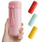 Exllena Trinkflasche klein 200ml – Mini-Thermosflasche mit Silikon-Griff, 100% Auslaufsicher, kleine Trinkflasche edelstahl für Milch, Kaffee...– Perfekt für Handtasche und unterwegs(Rosa)