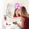 Zmmyuluo Hello Kit Miroir mural avec panneau néon à intensité variable pour chambre à coucher, salle de jeux, cadeau d'anniversaire, de Noël ou de Pâques (40,6 cm de large x 33 cm de long)