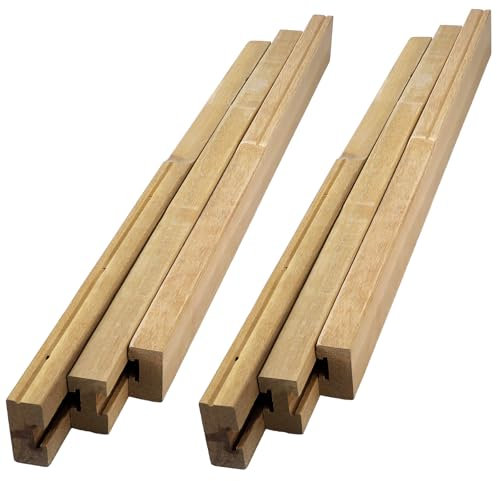 Briwooody Standard-Tischverlängerungsschienen, 66 cm, ermöglicht eine maximale Öffnung von 132,1 cm, für Tisch mit 4 Beinen, glatte Verlängerung und einfache Installation, 66 cm lang, 7 cm breit, 6 cm