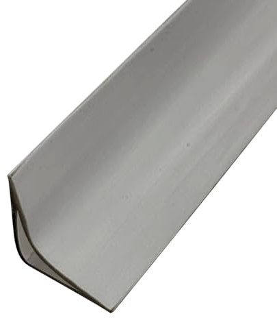 Plinthe souple autocollante avec passage de câbles, coins intérieurs pour plinthes d'angle, pour portes, fenêtres, murs, cuisine, carrelage, facile à découper (gris, 3 m)