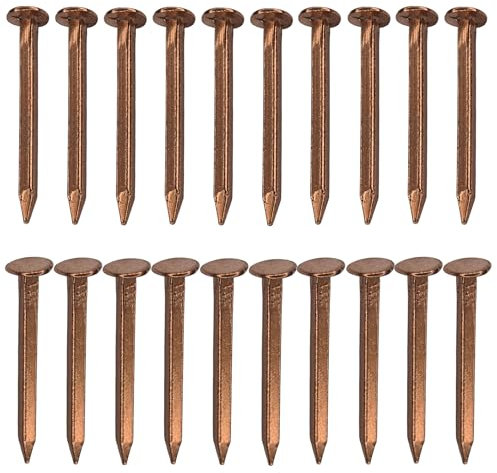 cyclingcolors 20x clou carré pointe en cuivre tête fraisée assemblage bois nautique bricolage artisanat décoration fixation meuble, 2x30mm