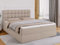 BROMARKT Boxspringbett mit Bettkasten Polsterbett mit Bonell-Matratze und Topper Bett für Schlafzimmer gepolstertes Kopfteil Dakota bonellfedern 160x200 Härtegrad H3 Beige