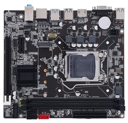 B75 Gaming M ATX Motherboard, M.2, SATA 3.0 6 GB/s, USB 3.0, VGA/HDMI, DDR3 -Speicher für LGA1155 Fit für Core I3 I5 I7 E3 V2