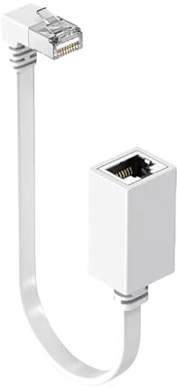 Kaaruisi Ethernet Extension Cable Networking Cat7 Ethernet Extender Cable Adapter RJ45 Cord Shielded Male To Female Connector