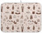Tapis de séchage vintage de Noël Casse-Noisette 45,7 x 61 cm Absorbant Vaisselle Pad Séchage rapide Grand égouttoir à vaisselle Tapis de protection de comptoir