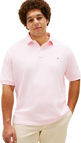 Tommy Hilfiger Herren Poloshirt Kurzarm Regular Fit, Rosa (Pink Lily), 5XLT