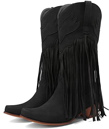 Camperos Stivali Con Tacco Western Traforati Stivaletti Texani A Punta Cowboy Donna Slip Ins Donna,Scarpe Slip On Primavera Ciabatte Donna Ortopediche Running Shoes Donna